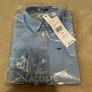 BOYS Lacoste Long sleeve dress shirt size 5